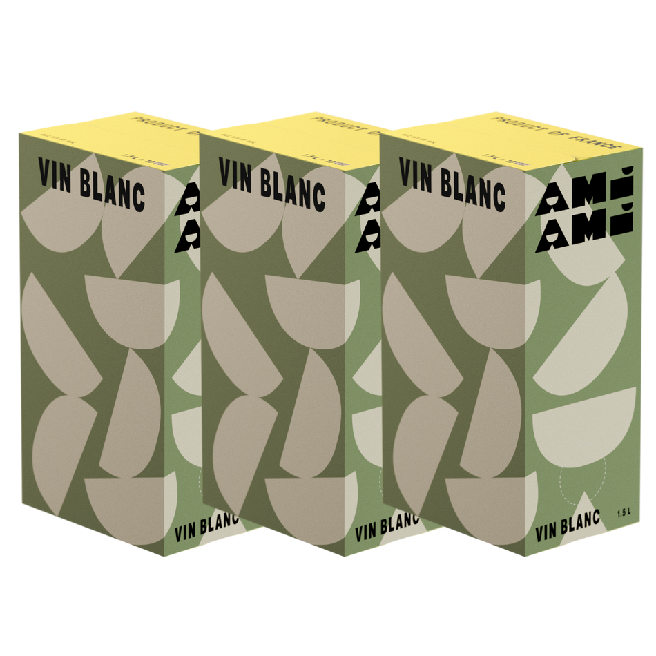 Vin blanc ménage á trois